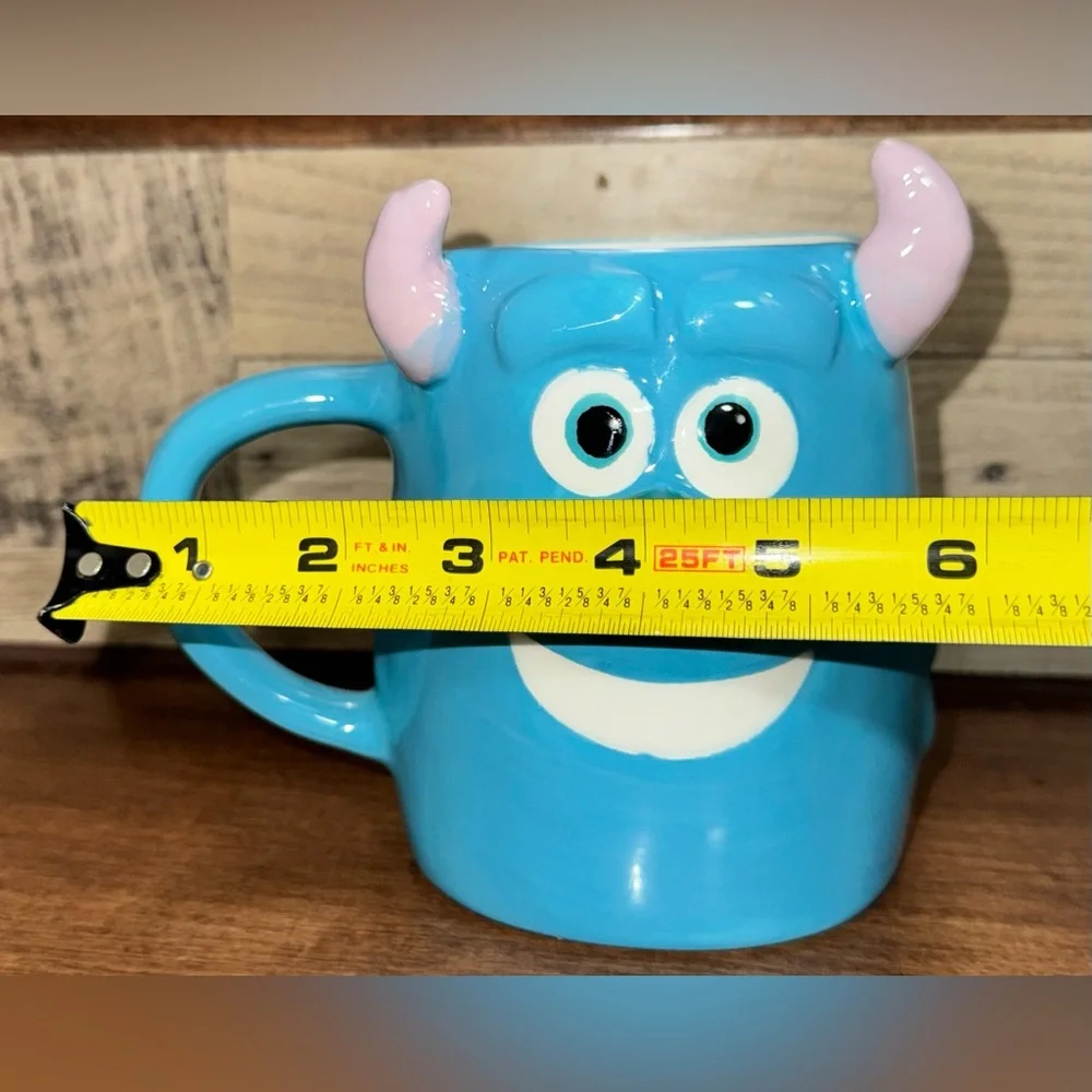 Super Cute 🥰 Disney Pixar Monsters Inc Sully  face with horns 😈 3D design Mug - Picture 8 of 11